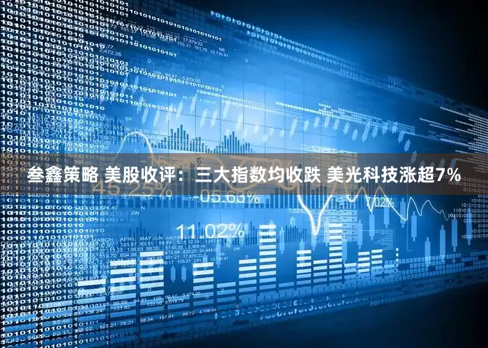 叁鑫策略 美股收评：三大指数均收跌 美光科技涨超7%